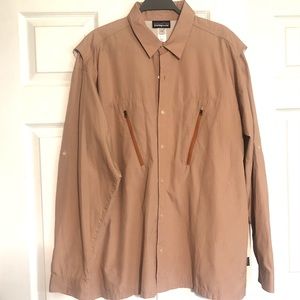 Patagonia Fly Fishing vented button down shirt. XL